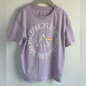 Pink Floyd Lavender Short Sleeve Kids Tee with Prism Graphic